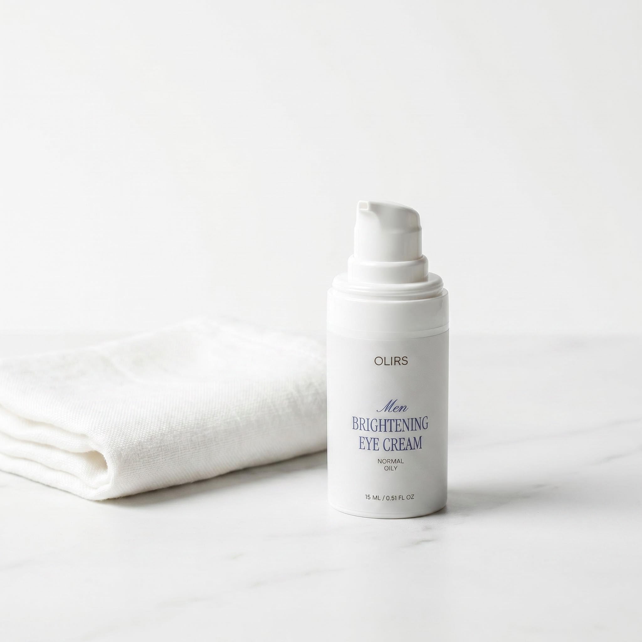 Brightening Eye Cream - Lifestyle Countertop | OLIRS Men's Skincare