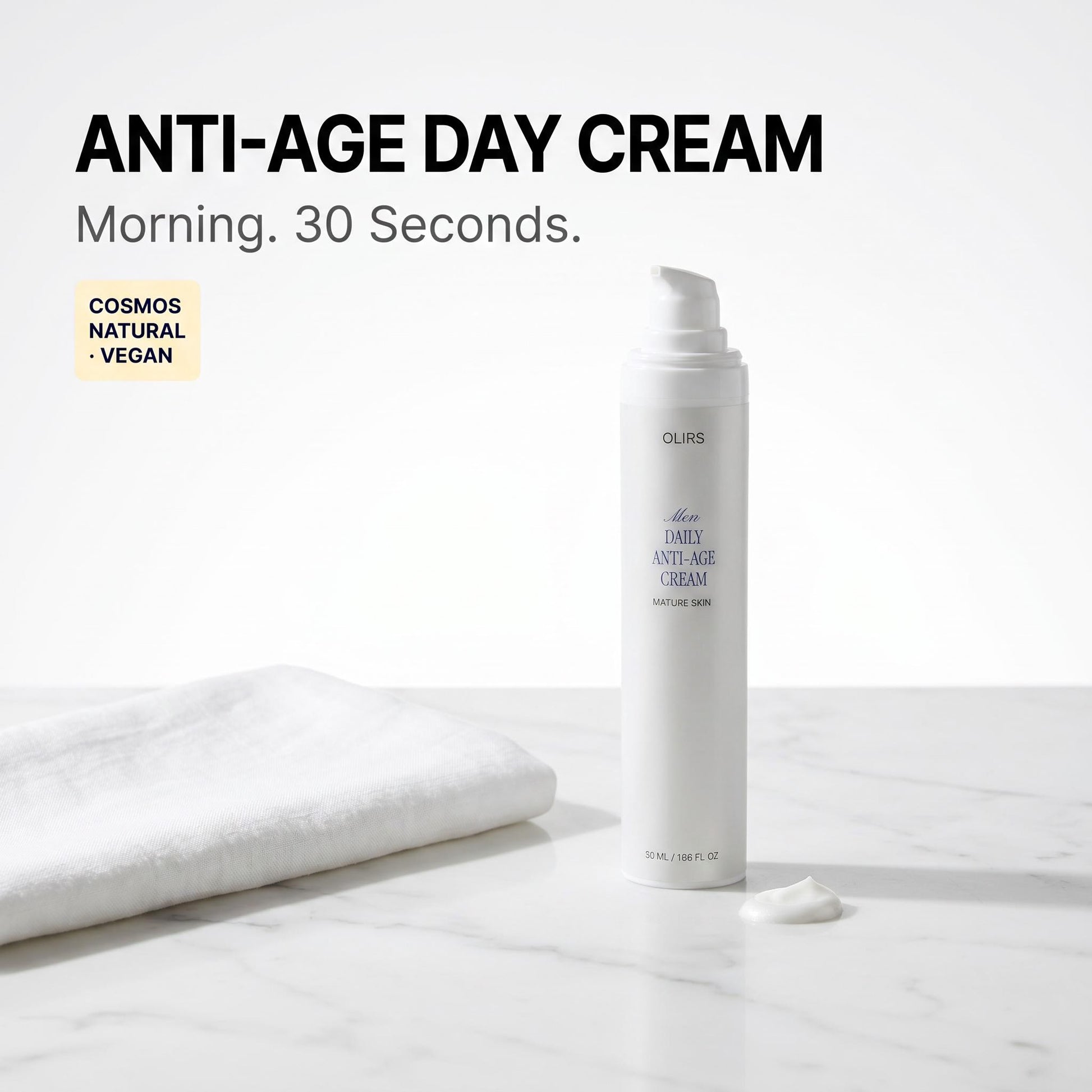 Anti-Age Day Cream - Lifestyle Countertop | OLIRS Men's Skincare